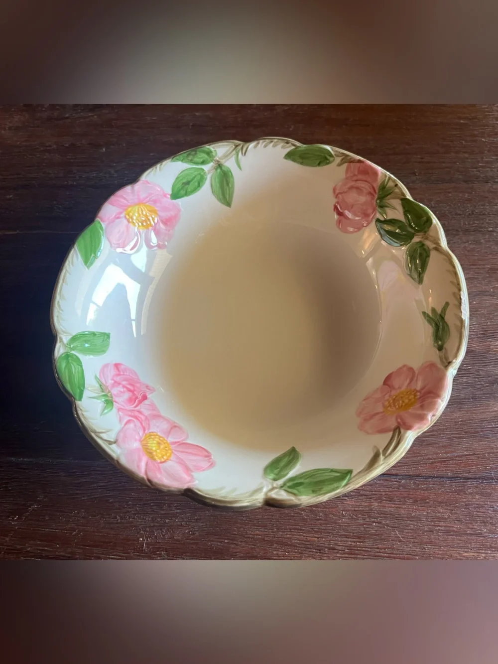 Vintage 1970s Franciscan Desert Rose USA 8 inch Serving Vegetable Bowl
